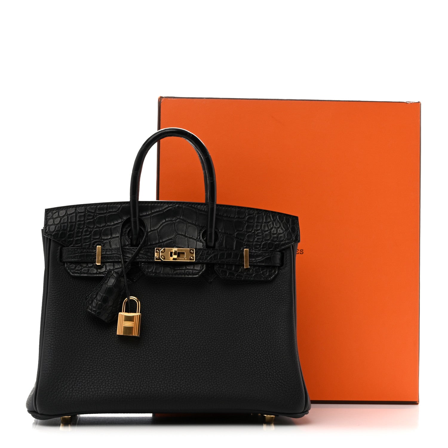 Hermes Togo Matte Alligator Birkin Touch 25 Black 12 of 12