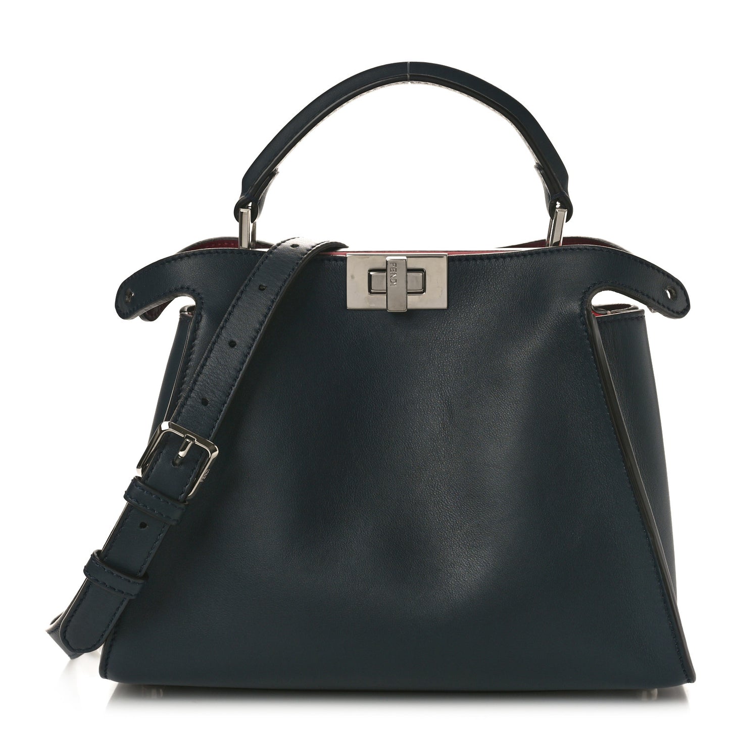 Vitello Tahiti Burro Medium Peekaboo Iconic Essentially Satchel Blue Notte Flamingo Black Cherry
