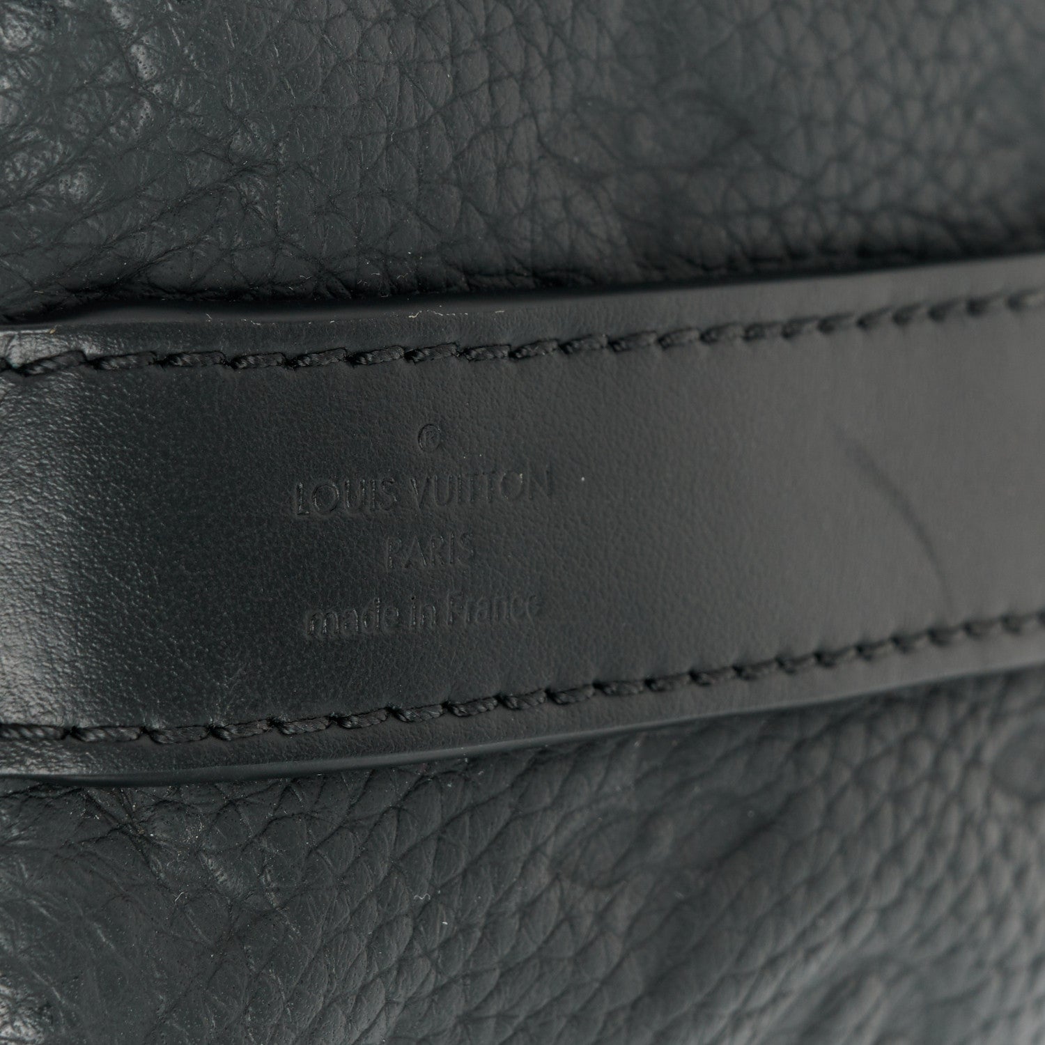 Louis Vuitton Monogram Taurillon Keepall Bandouliere 25 Black 7 of 10