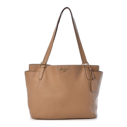 Prada Vitello Daino Side Pocket Tote Sughero 1 of 11