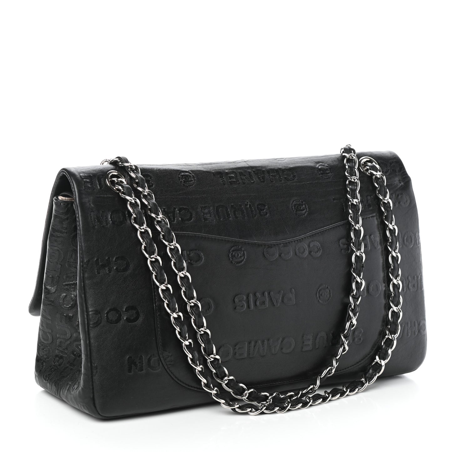 Calfskin Unlimited Jumbo Double Flap Black