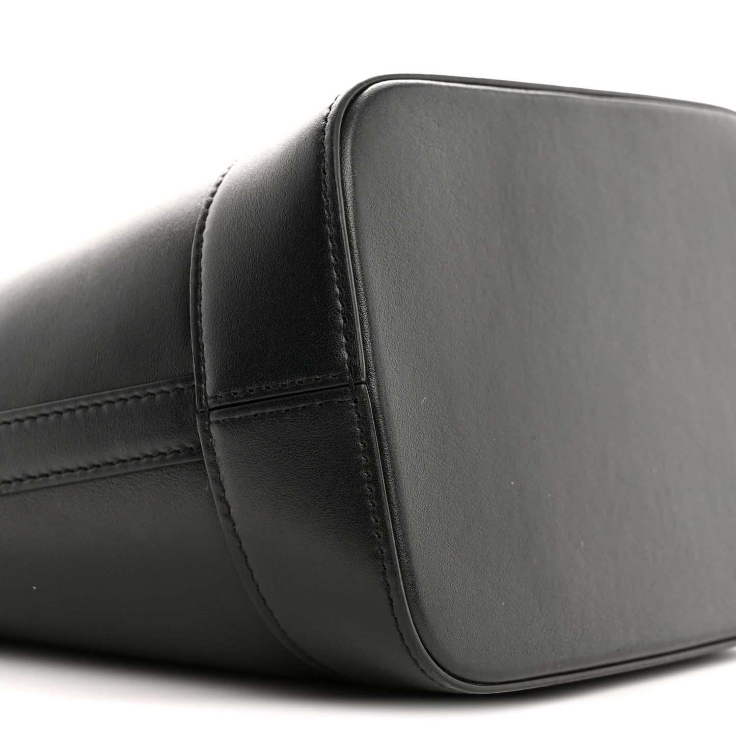 Smooth Calfskin Small Cuir Triomphe Bucket Bag Black