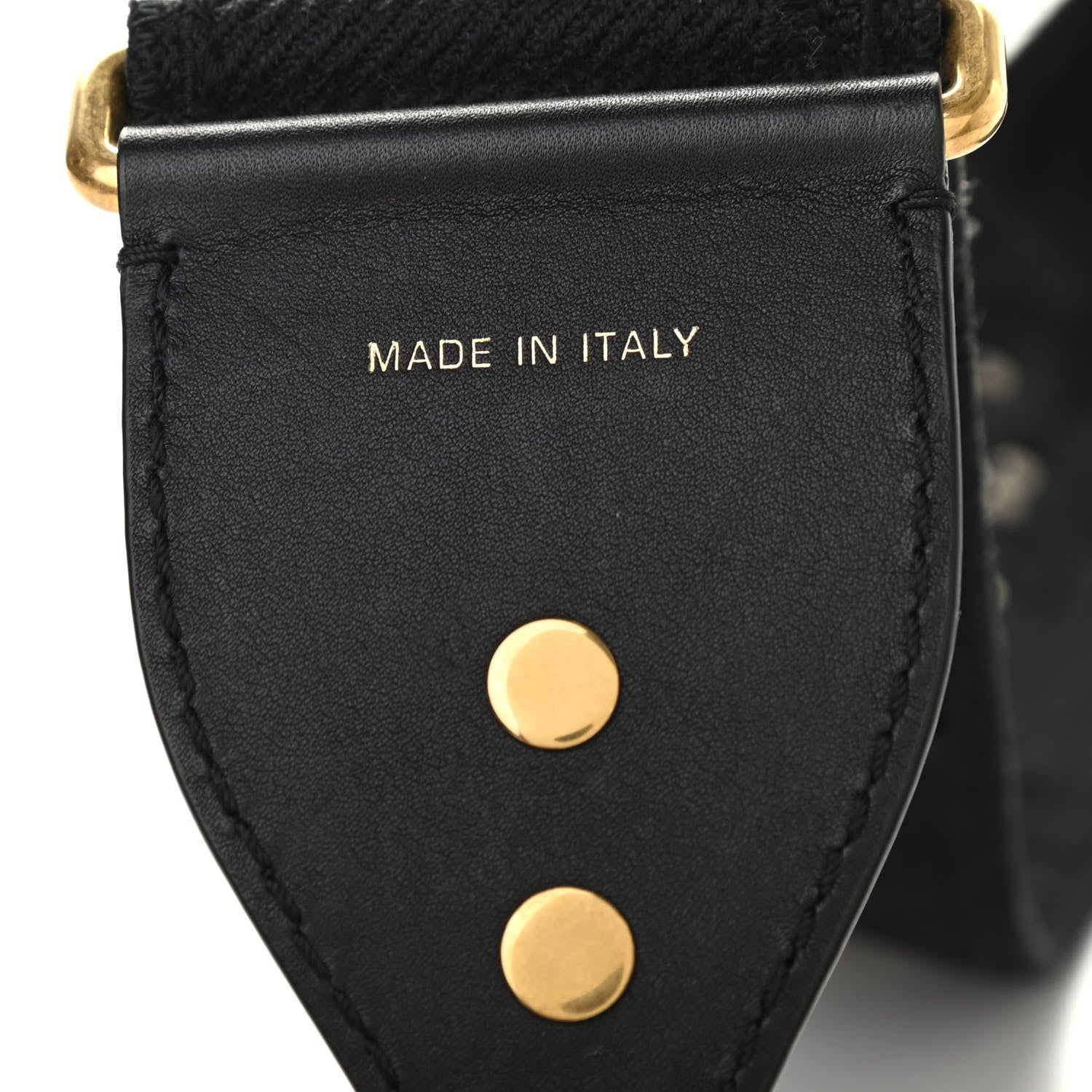 Christian Dior Canvas Embroidered Studded Camouflage Shoulder Strap Black 3 of 7