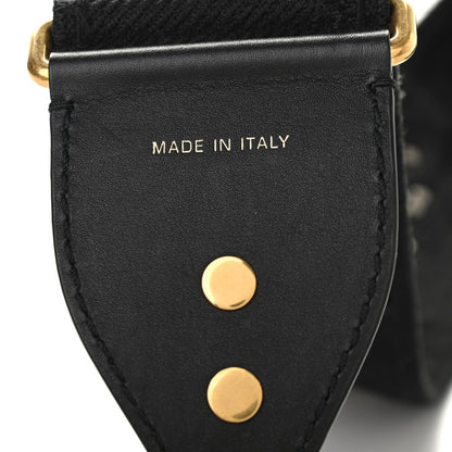 Christian Dior Canvas Embroidered Studded Camouflage Shoulder Strap Black 3 of 7
