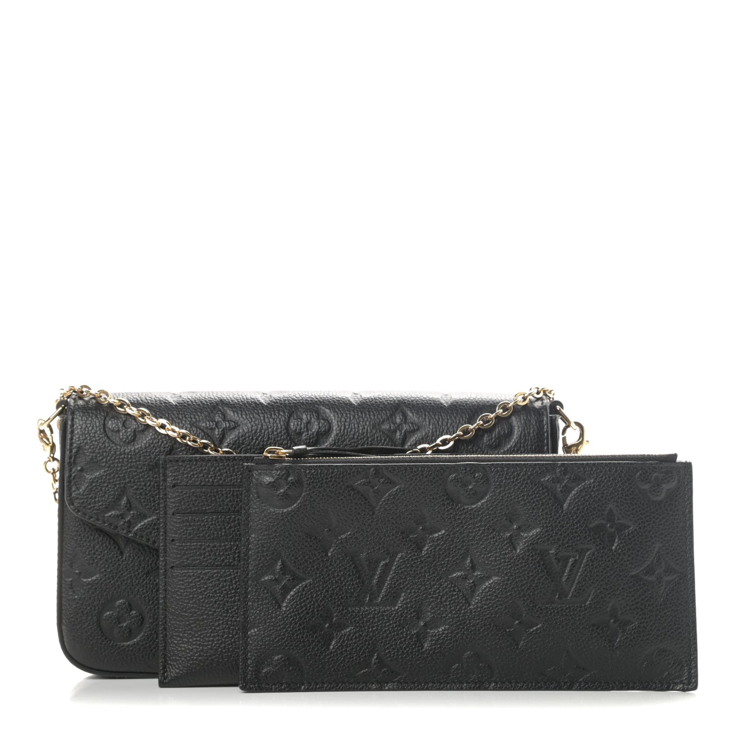 Empreinte Pochette Felicie Chain Wallet Black