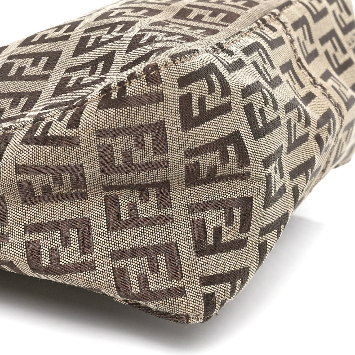 Fendi Zucchino Mini Pochette Tobacco Moro 9 of 10