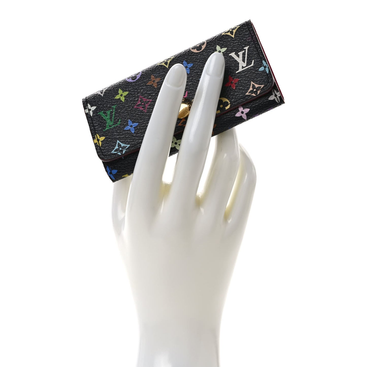 Monogram Multicolor Multicles 4 Key Holder Black Grenade