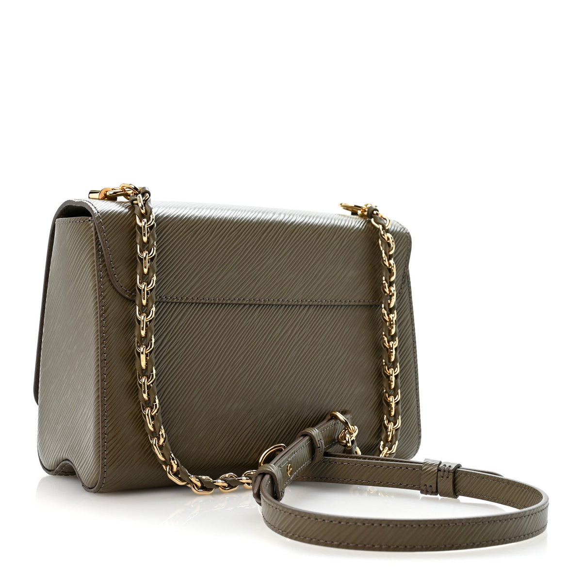 Louis Vuitton Epi Twist Shoulder Bag MM Smokey Brown 4 of 10