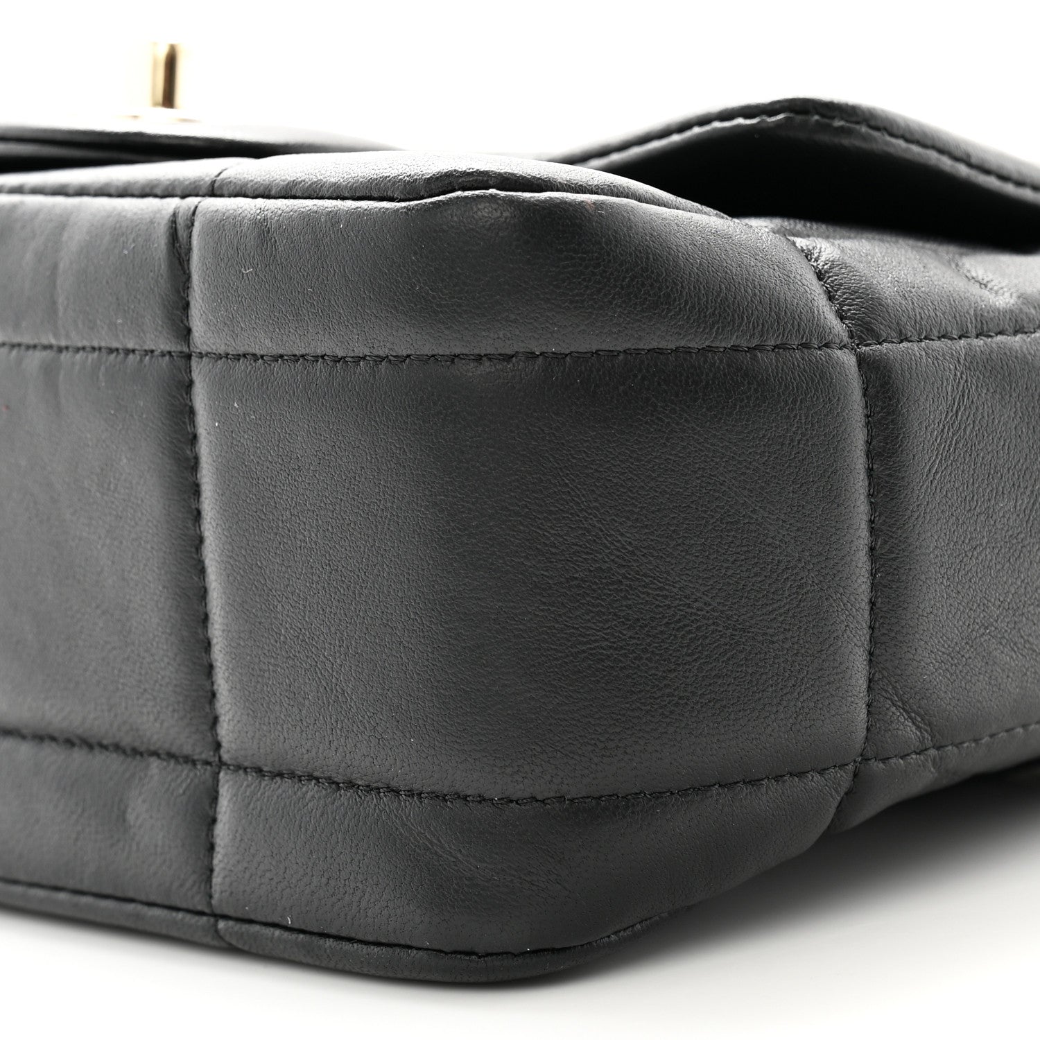 Chanel Lambskin Resin Crystal Square Quilted Mini Monacoco Flap Black 10 of 10