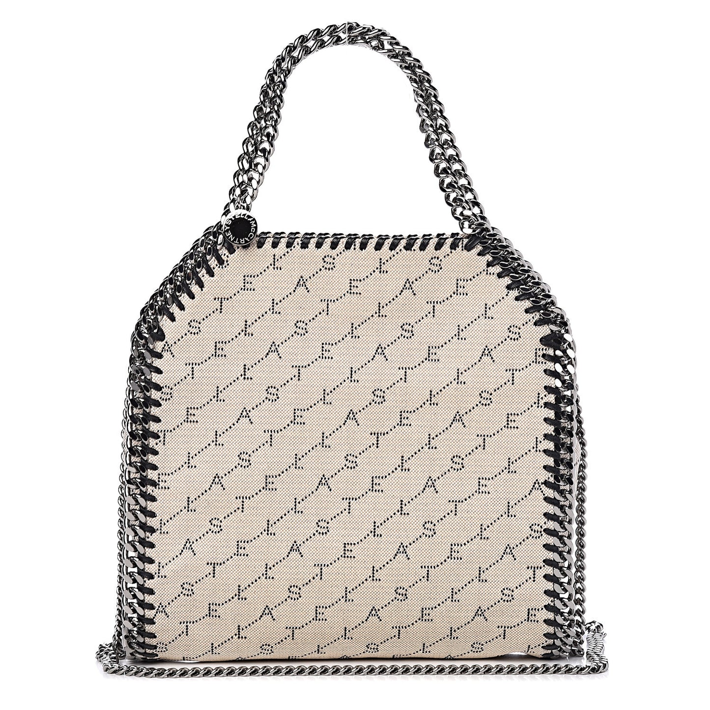 Canvas Logo Mini Falabella Tote Sand