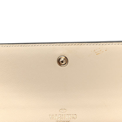 Valentino Garavani Calfskin Rockstud Wristlet Travel Wallet Light Ivory 9 of 10