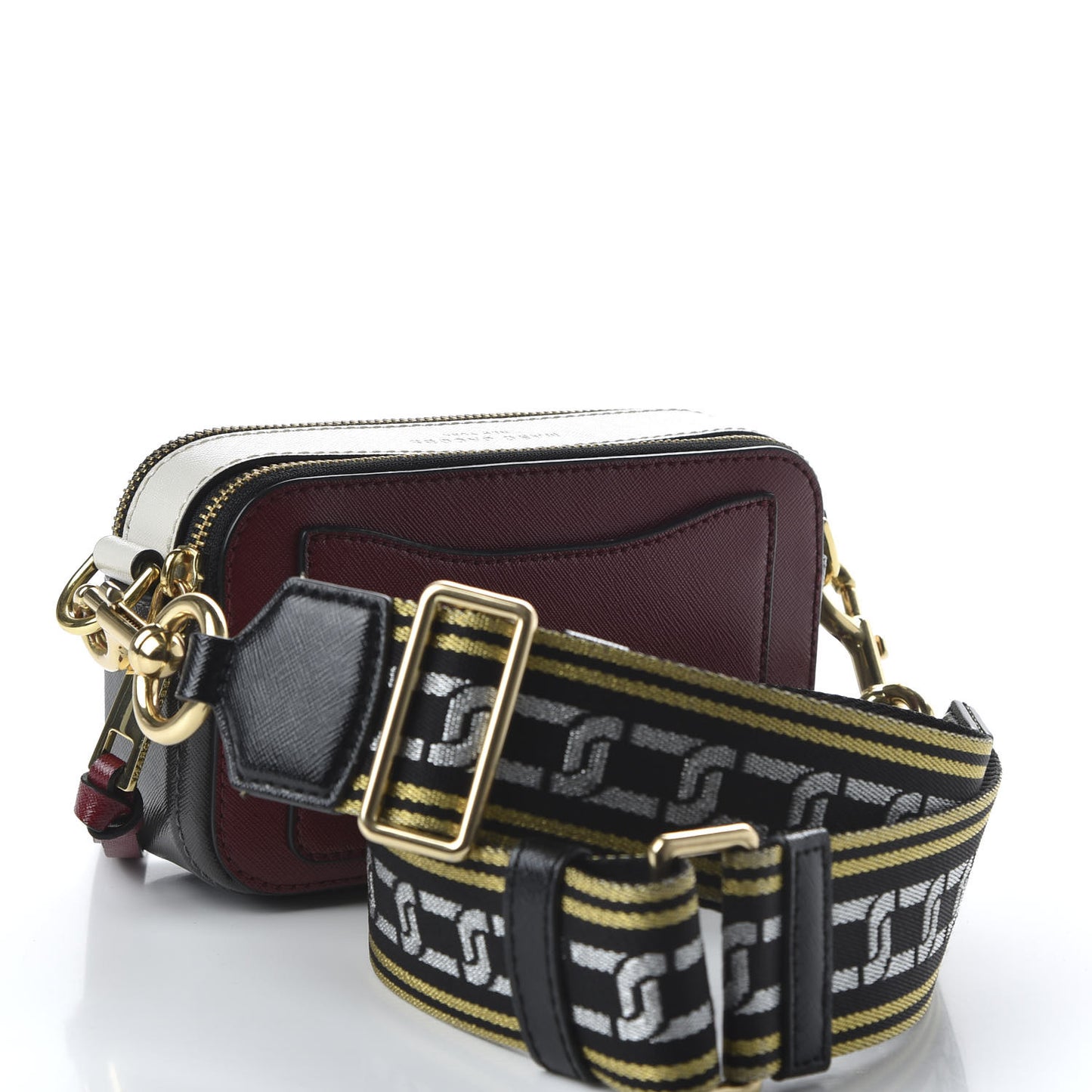 Saffiano Small Snapshot Camera Bag Red Multicolor
