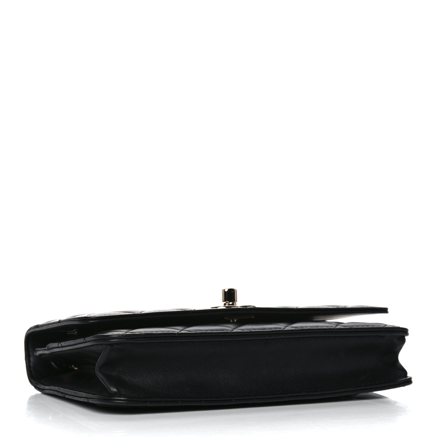 Chanel Lambskin Quilted Trendy CC Wallet On Chain WOC Black 4 of 15