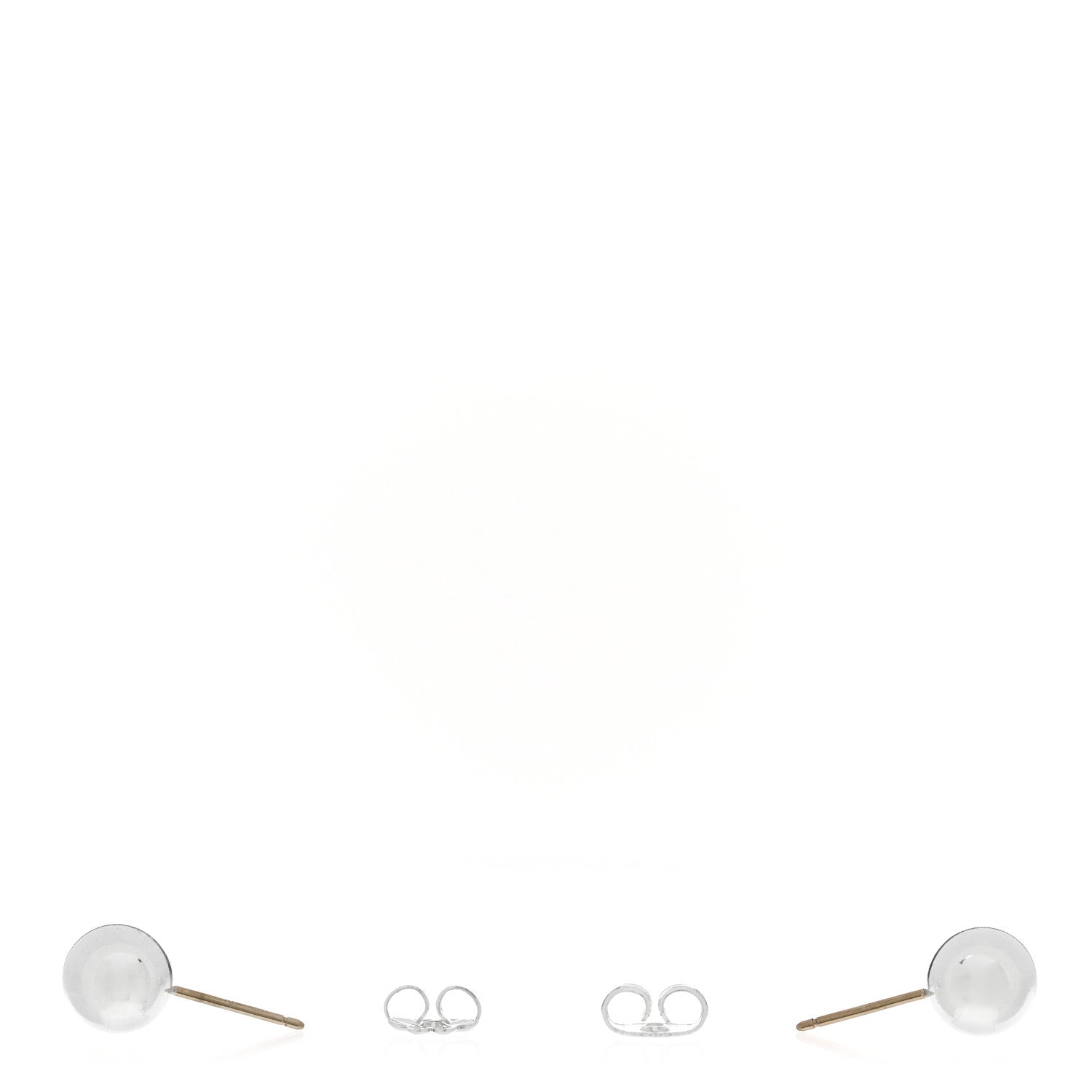 Tiffany Sterling Silver 8mm HardWear Ball Earrings 3 of 4