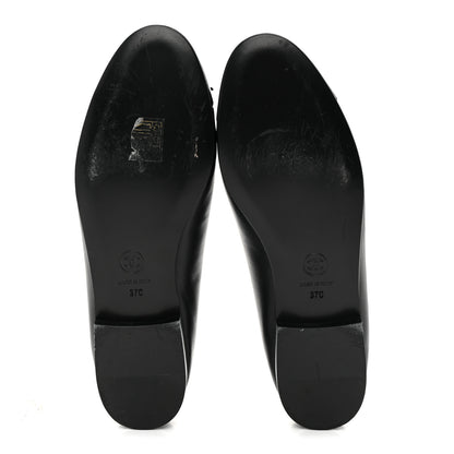 Chanel Lambskin Patent Cap Toe Ballerina Flats 37.5 Black 7 of 14