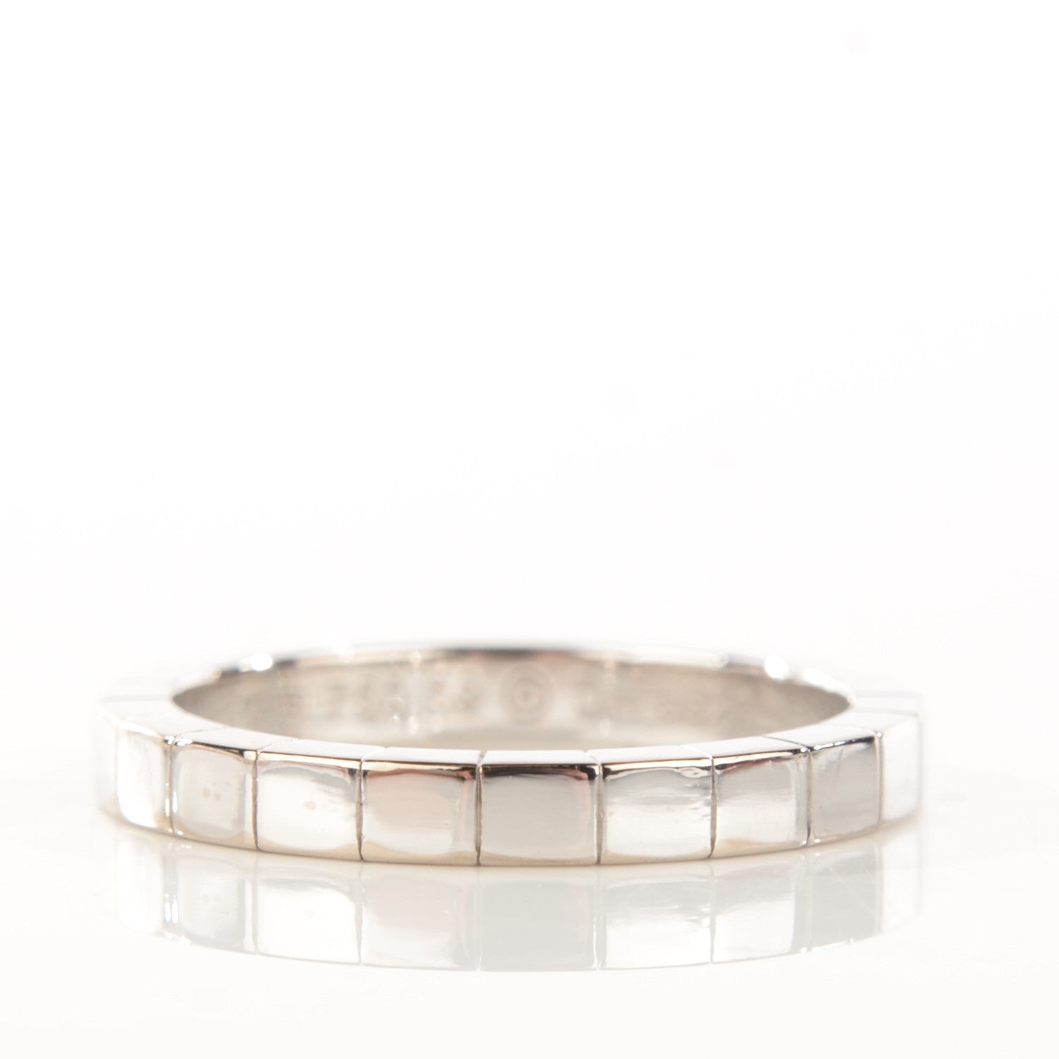 Cartier 18K White Gold Lanieres Ring 59 8.75 3 of 5