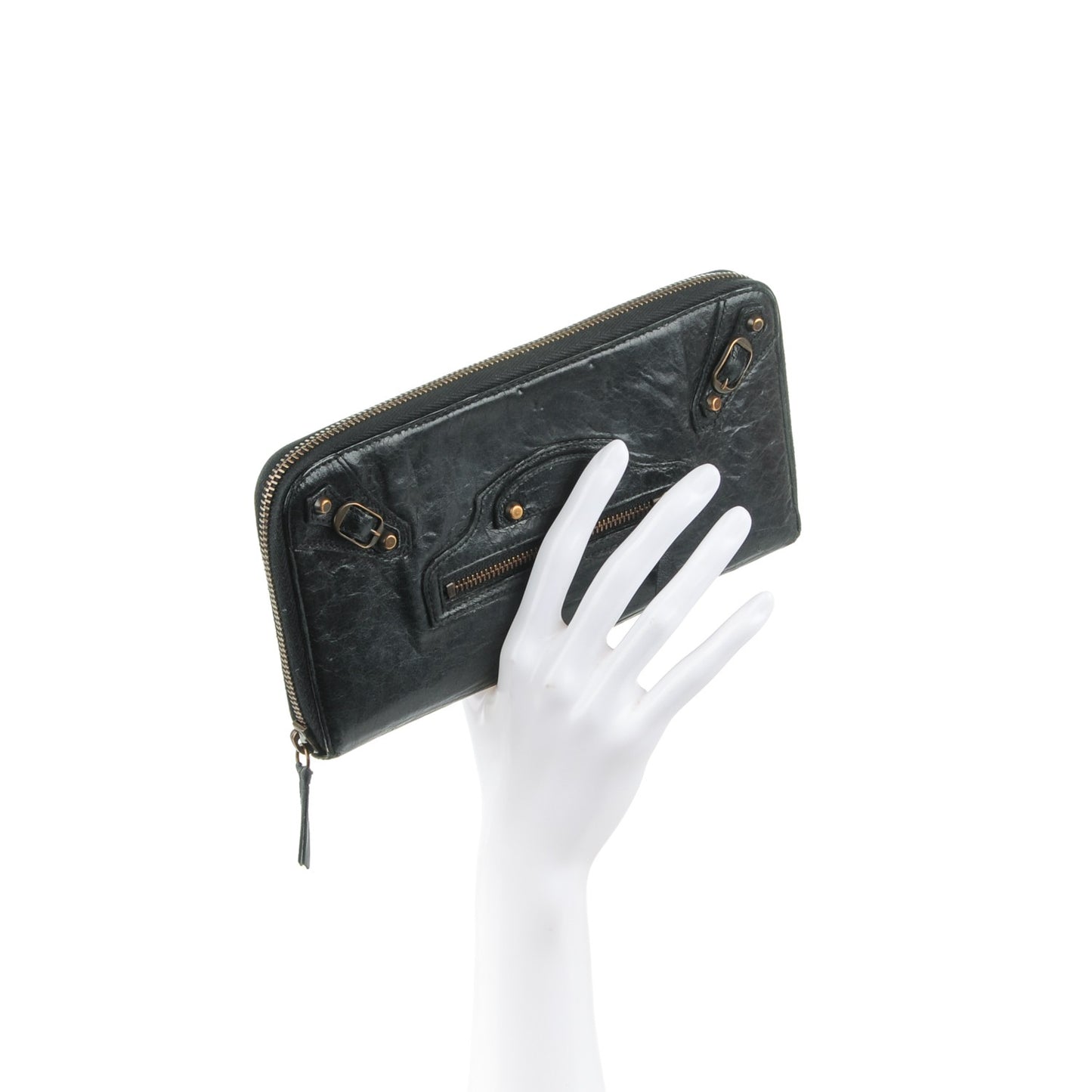 Chevre Classic Hardware Compagnon Wallet Black