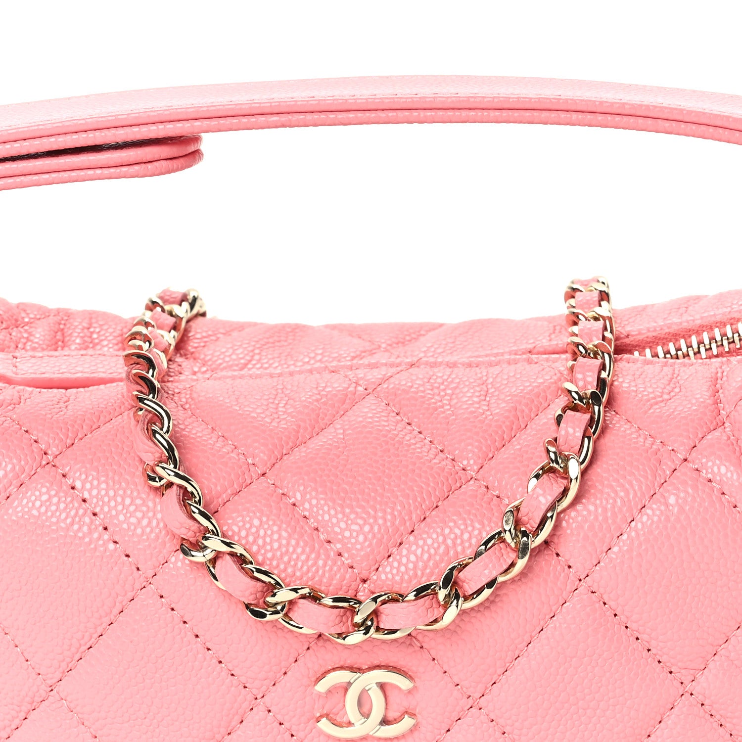Chanel Caviar Quilted Hobo Pink 8 of 11