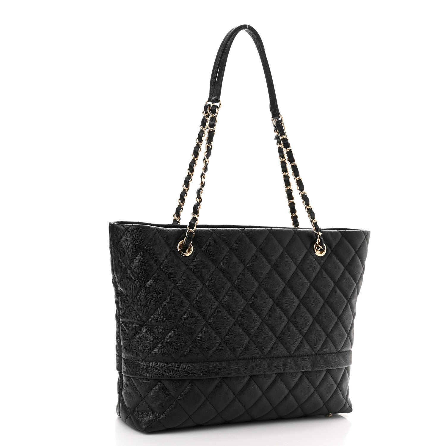 Chanel Caviar Quilted Rolled Up Tote Black 3 of 12