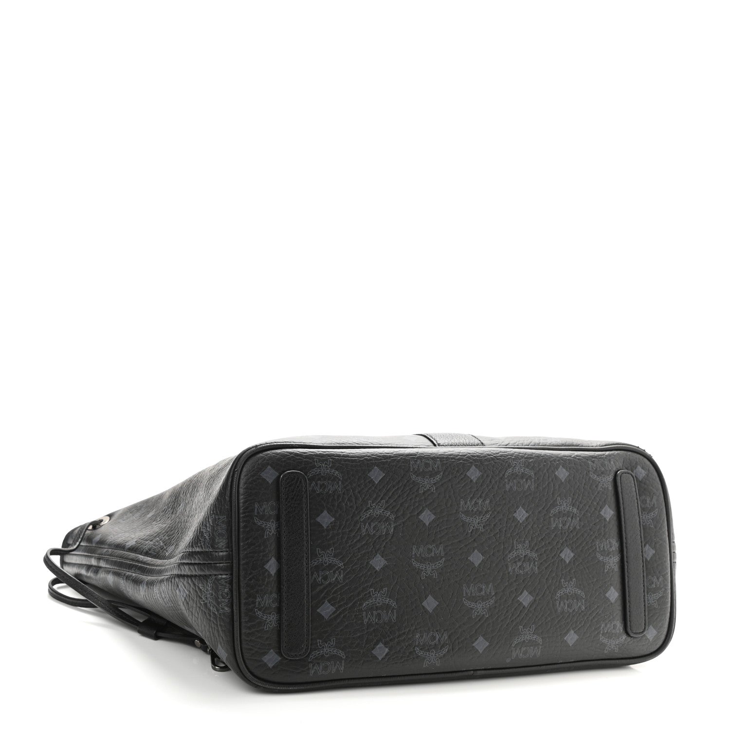 MCM Visetos Medium Liz Reversible Shopper Tote Black 6 of 12