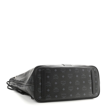 MCM Visetos Medium Liz Reversible Shopper Tote Black 6 of 12