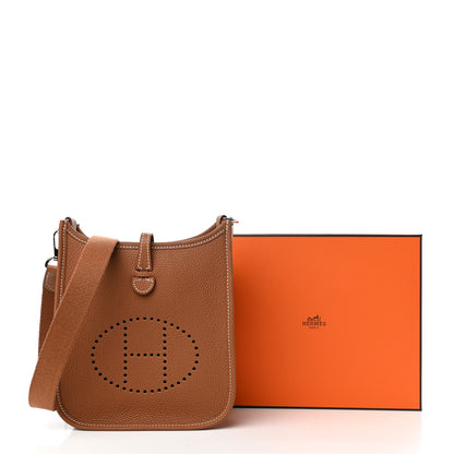 Hermes Taurillon Clemence Evelyne TPM Gold 10 of 10