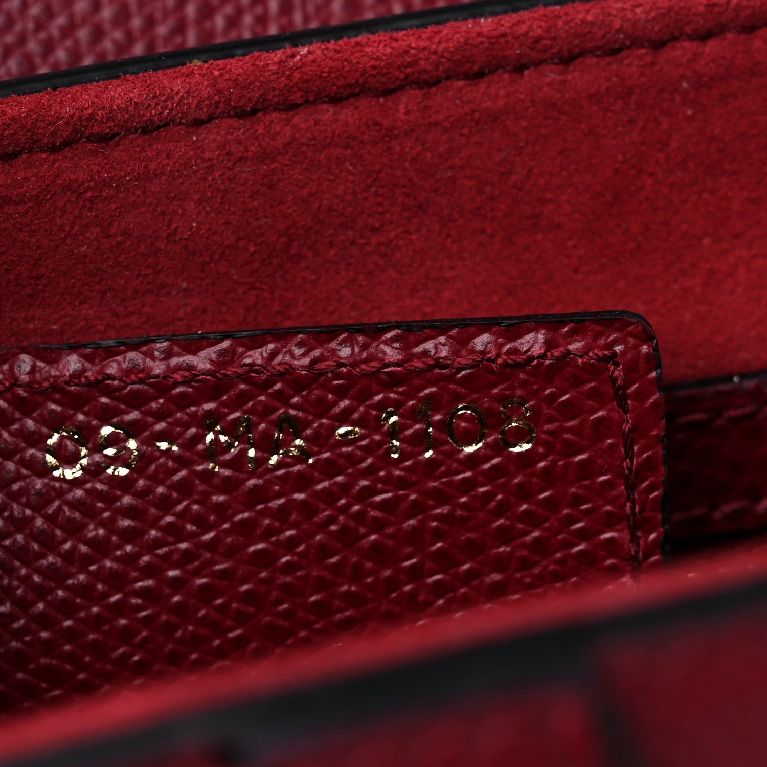 Christian Dior Grained Calfskin Saddle Bag Red 7 of 11