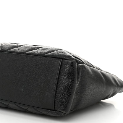 Chanel Caviar Quilted Petit Shopping Tote PST Black 9 of 13
