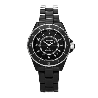 Chanel Stainless Steel Ceramic 38mm J12 Automatic Watch Black 1 of 5