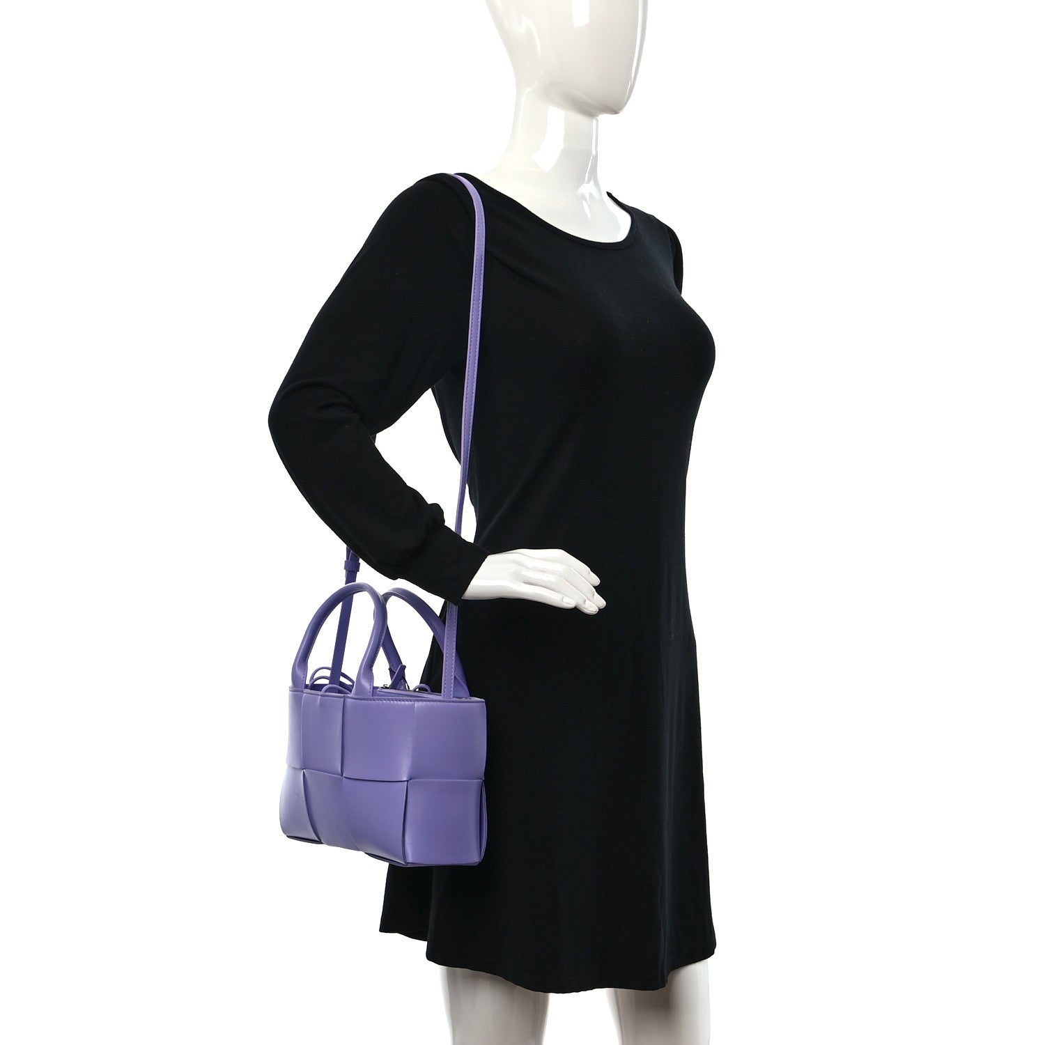 Bottega Veneta Nappa Maxi Intreccio Mini Arco Tote Wisteria 2 of 10