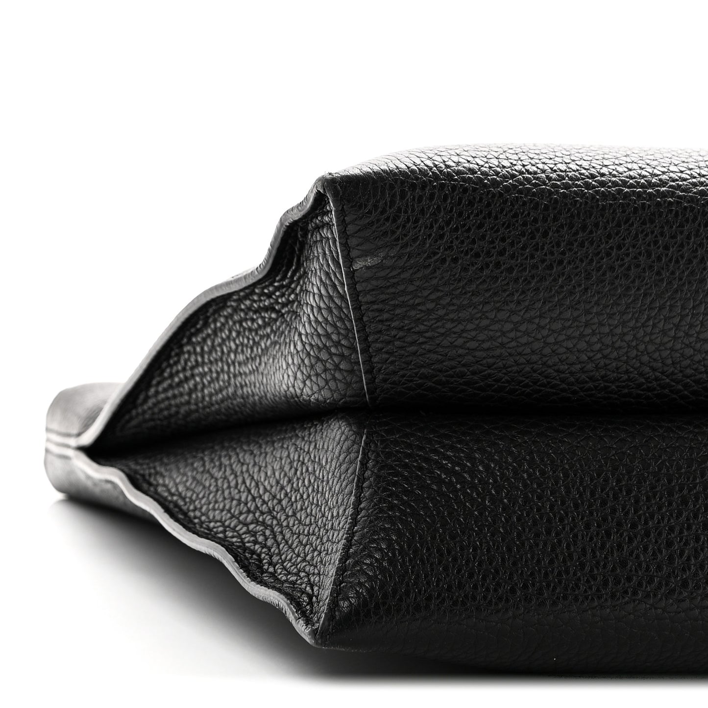 Pebbled Calfskin Small Alix Padlock Zip Hobo Bag Black