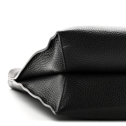 Tom Ford Pebbled Calfskin Small Alix Padlock Zip Hobo Bag Black 9 of 10