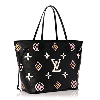 Louis Vuitton Monogram Giant Wild At Heart Neverfull MM Black 4 of 10