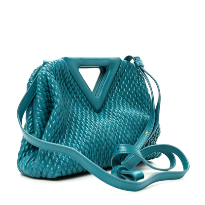 Bottega Veneta Lambskin Knit Small The Point Triangle Bag Mallard 3 of 8