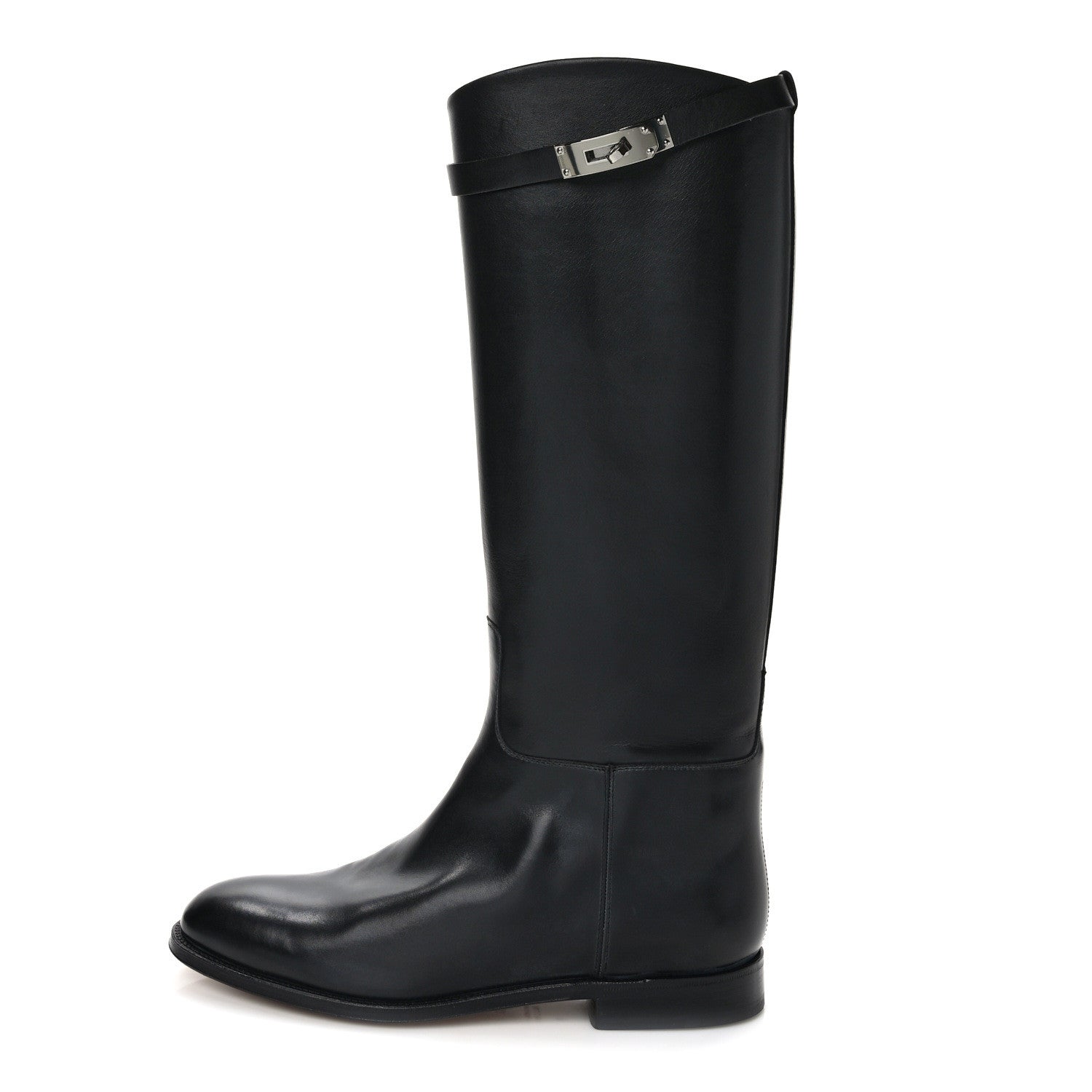 Hermes Box Kelly Jumping Boots 40 Black 1 of 7