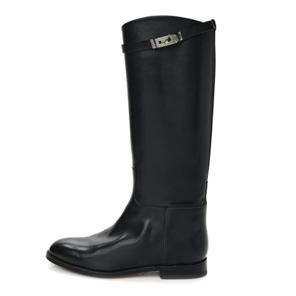 Hermes Box Kelly Jumping Boots 40 Black 1 of 7