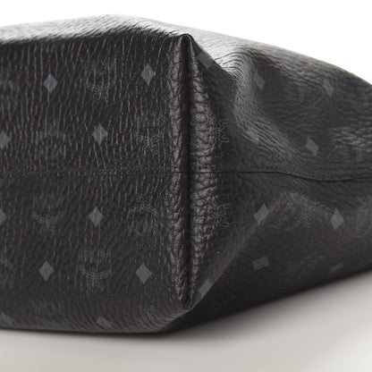 MCM Visetos Medium Anya Shopper Tote Black 8 of 9