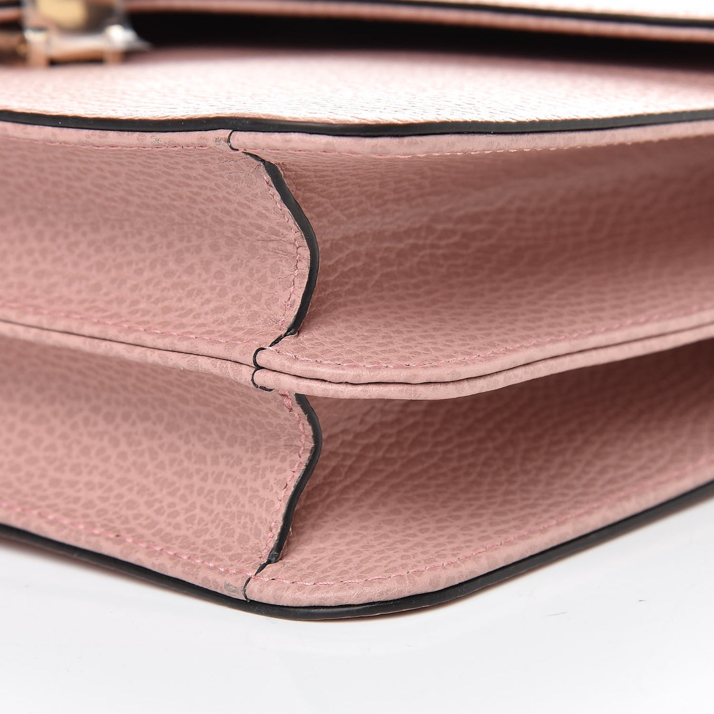 Dollar Calfskin Interlocking G Shoulder Bag Soft Pink