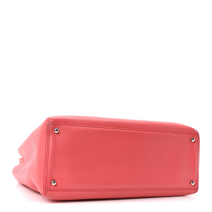 Chanel Calfskin Cerf Executive Shopper Tote Coral 5 of 11