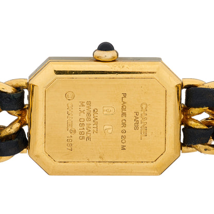 Chanel Stainless Steel Lambskin 20mm Chain Premiere Quartz Watch Gold M 4 of 4