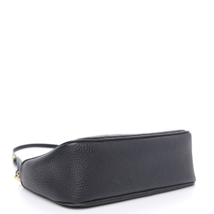 Prada Vitello Daino Pochette Bag Black 4 of 10