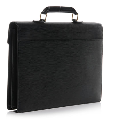 Louis Vuitton Epi Serviette Conseiller Briefcase Black 3 of 8
