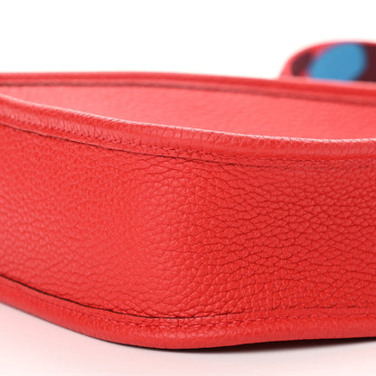 Hermes Taurillon Clemence Flipperball Evelyne TPM Rouge De Coeur Bleu Frida 10 of 11