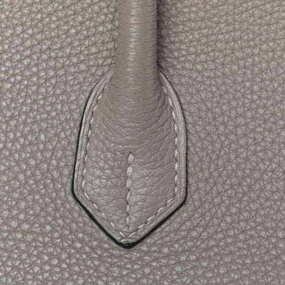 Hermes Taurillon Clemence Birkin 35 Gris Tourterelle 10 of 33