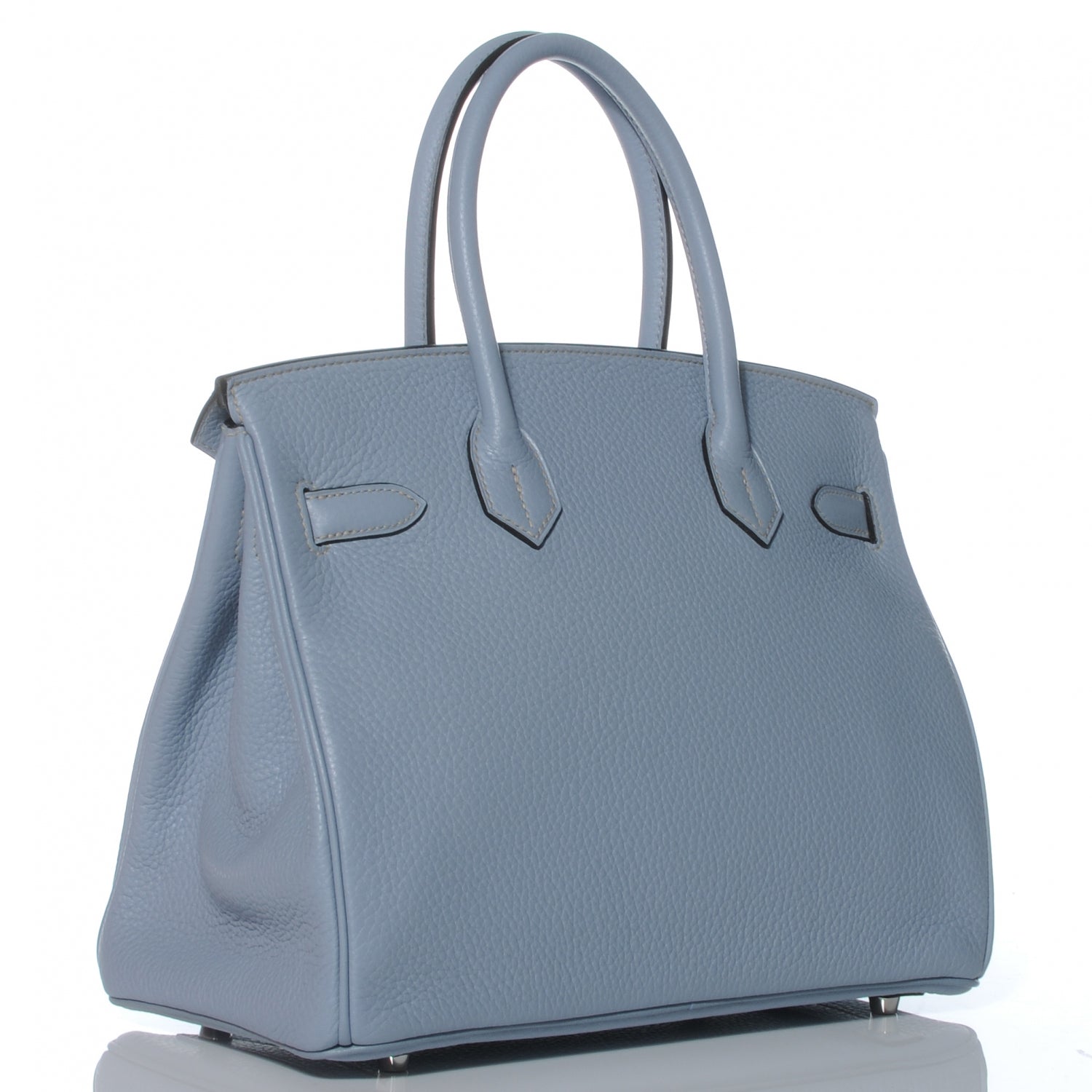 Hermes Togo Birkin 30 Bleu Lin 3 of 10