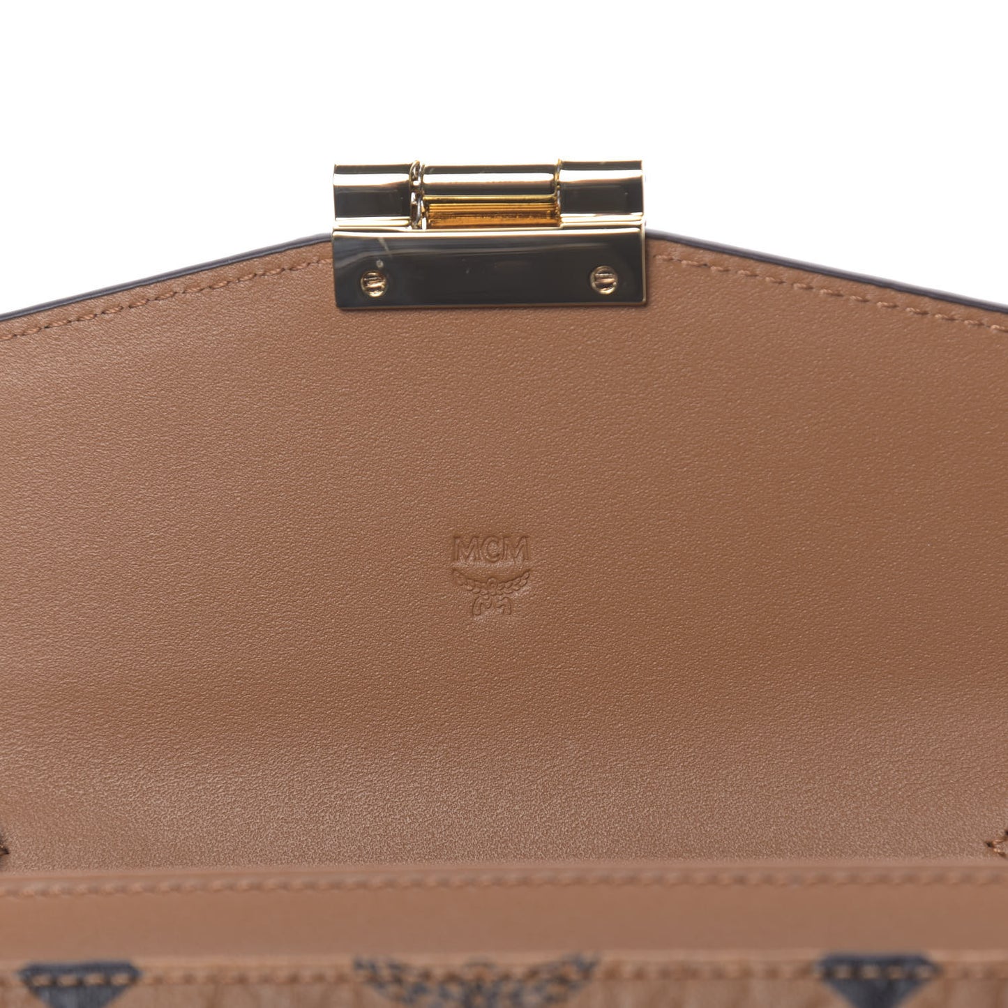 Visetos Large Patricia Wallet On Chain Cognac