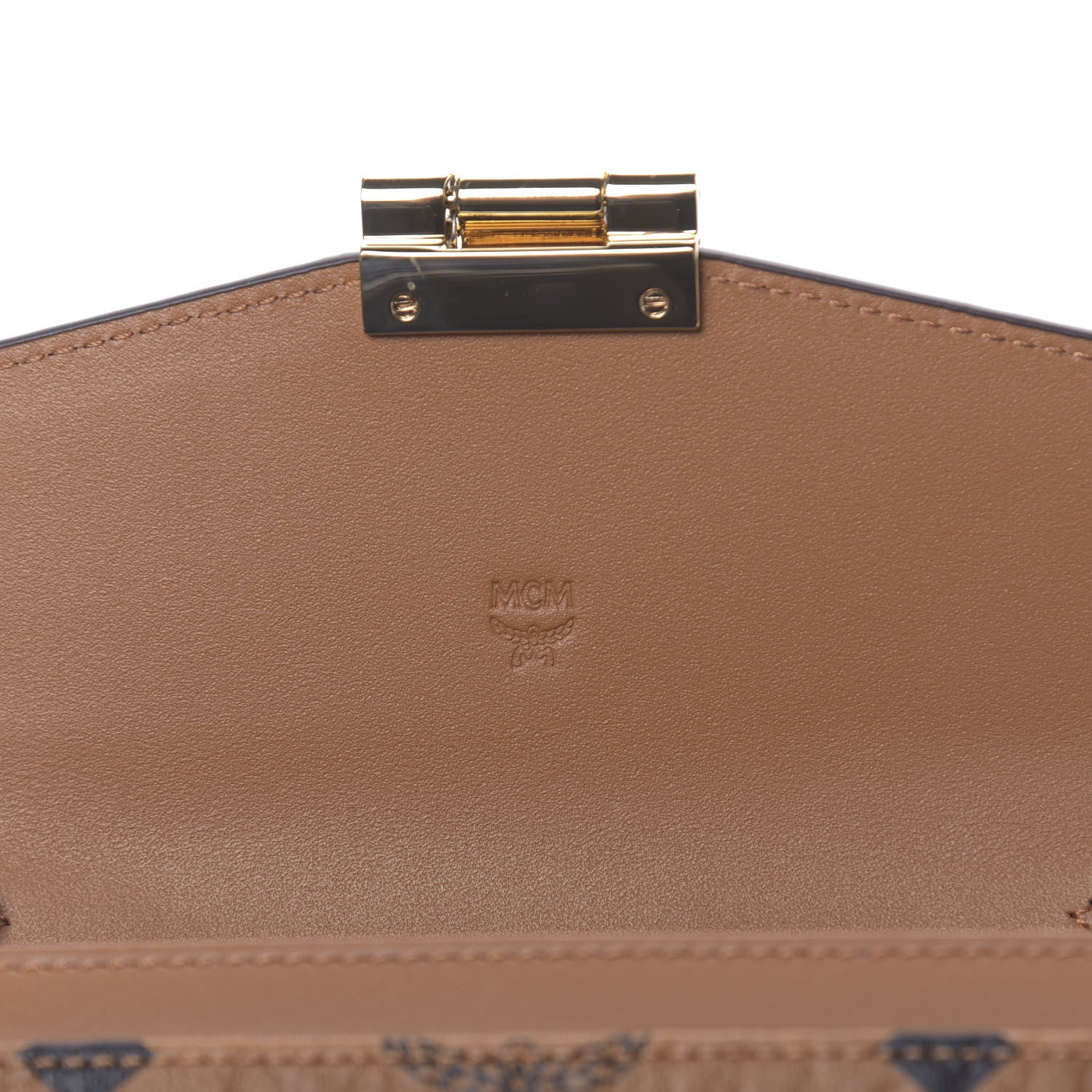 MCM Visetos Large Patricia Wallet On Chain Cognac 6 of 10