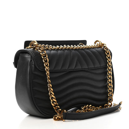 Louis Vuitton Calfskin New Wave Chain MM Black 2 of 3