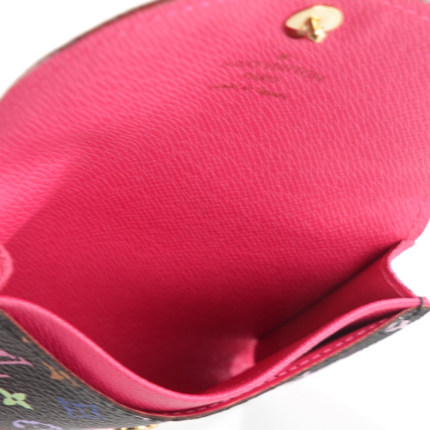 Monogram Multicolor Business Card Holder Black Grenade