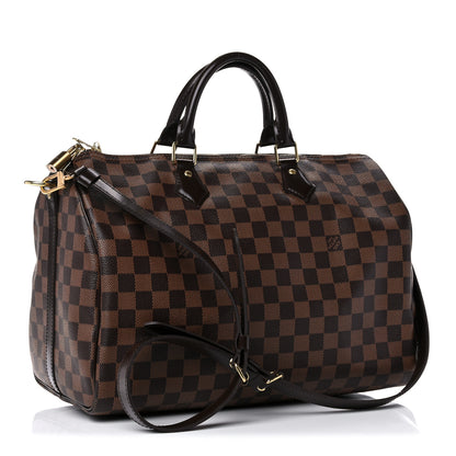 Louis Vuitton Damier Ebene Speedy Bandouliere 35 3 of 14